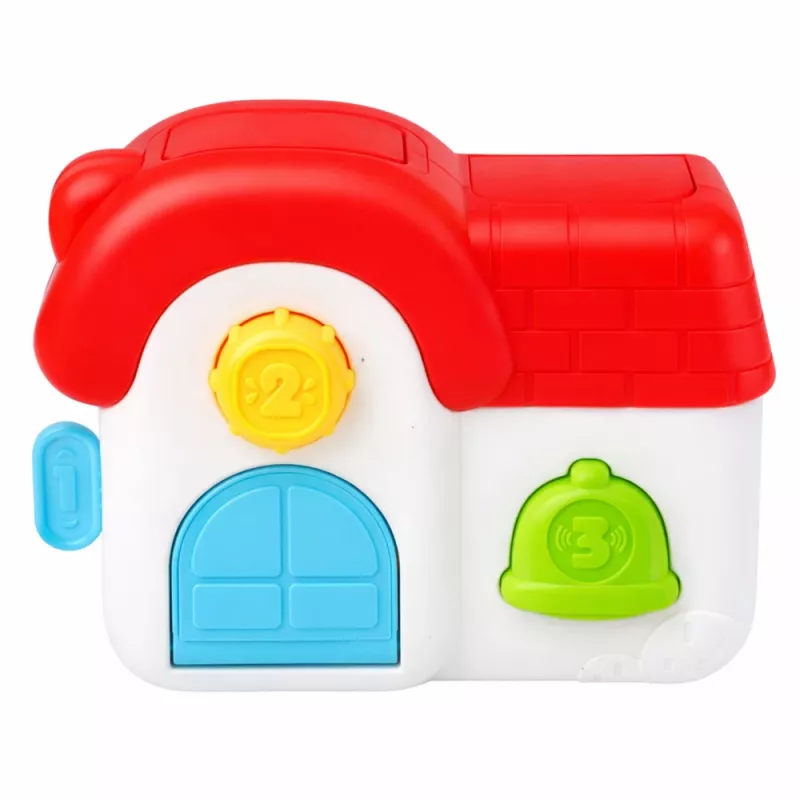 LEAN TOYS Interaktyvus edukacinis namas mažyliams - Iššokantys gyvūnėliai