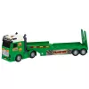 LEAN TOYS Dinozaurų transporto rinkinys: sunkvežimis, vilkikas, sraigtasparnis, šviesos, garsas