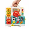 LEAN TOYS Interaktyvi knyga edukacinė manipuliacinė lenta su šviesomis ir garsais 16 vnt.
