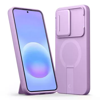 Tech-Protect Kevlar Aura MagSafe dėklas, skirtas Samsung Galaxy A57, violetinės spalvos