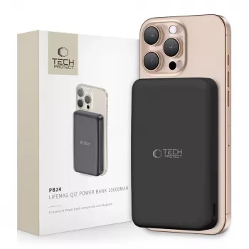 TECH-PROTECT PB24 LIFEMAG QI2 MAGSAFE POWER BANK 10000MAH JUODA