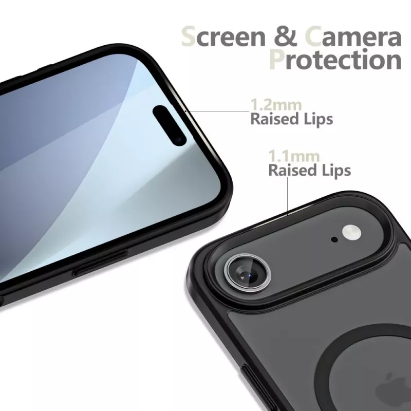 Tech-Protect Magmat Magsafe iPhone 17 Air Matte Black Back Cover