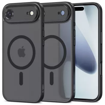 Tech-Protect Magcam Magsafe iPhone 17 Air matinė juoda nugarėlė