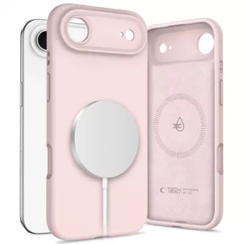 Tech-Protect silikoninis MagSafe dėklas Apple iPhone 17 Air, Pink Pearl