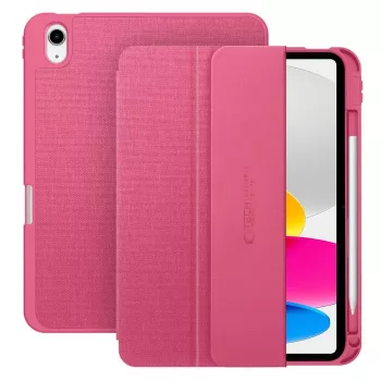 Tech-Protect SC Pen Canvas Folio Case, skirta iPad 10,9 inch (10th Gen 2022) / iPad Air 4/5 / iPad Pro 11 inch (1st-4th Gen) - Magenta Bloom