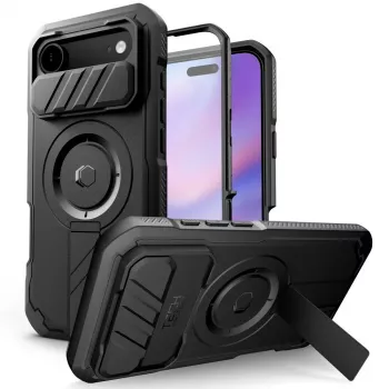 Tech-Protect Kevlar MagSafe dėklas, skirtas Apple iPhone Air, juodas