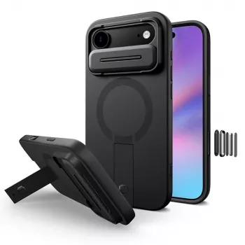 Tech-Protect Kevlar Aura MagSafe dėklas, skirtas Apple iPhone Air, juodas