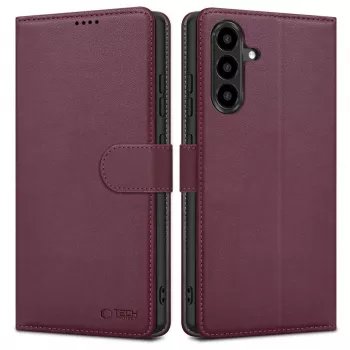 Tech-Protect Wallet Case, skirtas Samsung Galaxy A17 4G / 5G, šilkmedžio spalvos