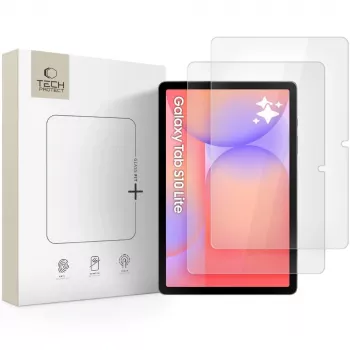 Tech-Protect Glass Fit+ grūdinto stiklo ekrano apsauga, skirta Samsung Galaxy Tab S10 Lite 10,9 inch X400/X406B - 2 vnt. pakuotė