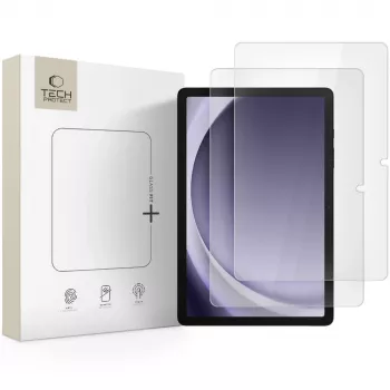 TECH-PROTECT Glass Fit+ 2-Pack grūdinto stiklo ekrano apsauga, skirta Samsung Galaxy Tab A9+ / A11+ Plus 11,0 colių (SM-X210/X215/X216/X230/X235/X236), skaidri