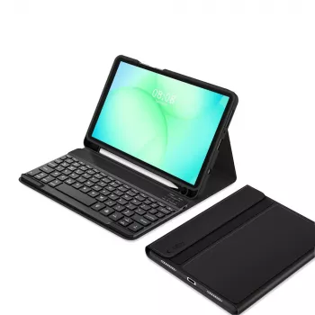 Tech-Protect SC PEN + KB dėklas, skirtas Samsung Galaxy Tab A9 / A11 8.7 inch X110 / X115 / X133 / X135, juodas