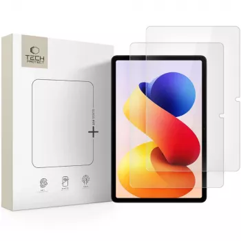 Tech-Protect Glass Fit+ Grūdinto stiklo ekrano apsauga 2 vnt. pakuotė, skirta Xiaomi Poco Pad M1 / Redmi Pad Pro / 2 Pro 12.1, skaidri