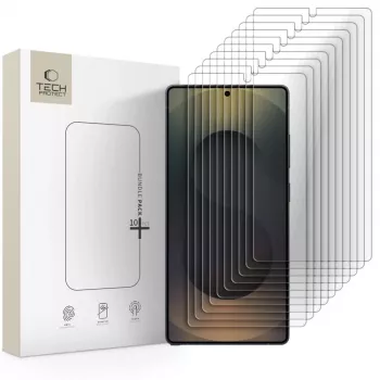 TECH-PROTECT Grūdinto stiklo ekrano apsaugos rinkinys 10 vnt. Samsung Galaxy S25 Ultra skaidrus
