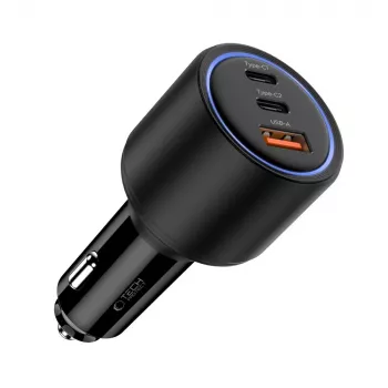 TECH-PROTECT CC04 3-Port Car Charger PD 175W Black