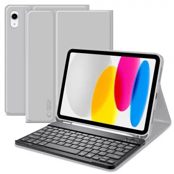 Tech-Protect SC Pen + Keyboard Case, skirta iPad 10,9 colio (10th Gen, 2022) / iPad Air 11 colio (M2, 2024) / iPad Pro 11 colio (M4, 2024) - Pilka