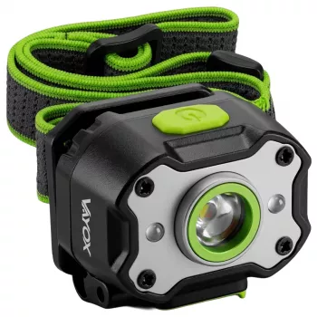 VAYOX VA0452 Įkraunamas priekinis žibintas 650lm 2000mAh IPX4 LED su judesio jutikliu