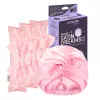 GLOV_SET Sweet Satin Dreams Heatless Hair Curlers 3vnt + Dvigubo sluoksnio satino miego kepuraitė 1vnt Juoda