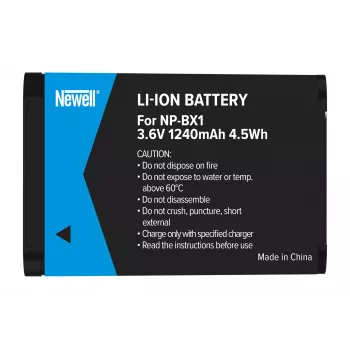 Newell atsarginė baterija, skirta Sony NP-BX1, 1000mAh, Li-ion, juoda