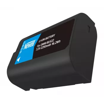 Newell atsarginė baterija DMW-BLK22, skirta Panasonic Lumix fotoaparatams, 2200mAh, 7,2V, Li-ion, juoda