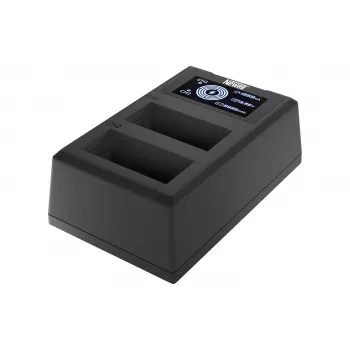 Newell dviejų kanalų FDL-USB-C įkroviklis, skirtas Fujifilm NP-W126 baterijoms