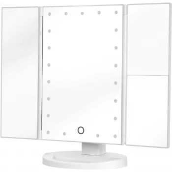 Humanas HS-ML04 LED Makeup Mirror with Illumination - White