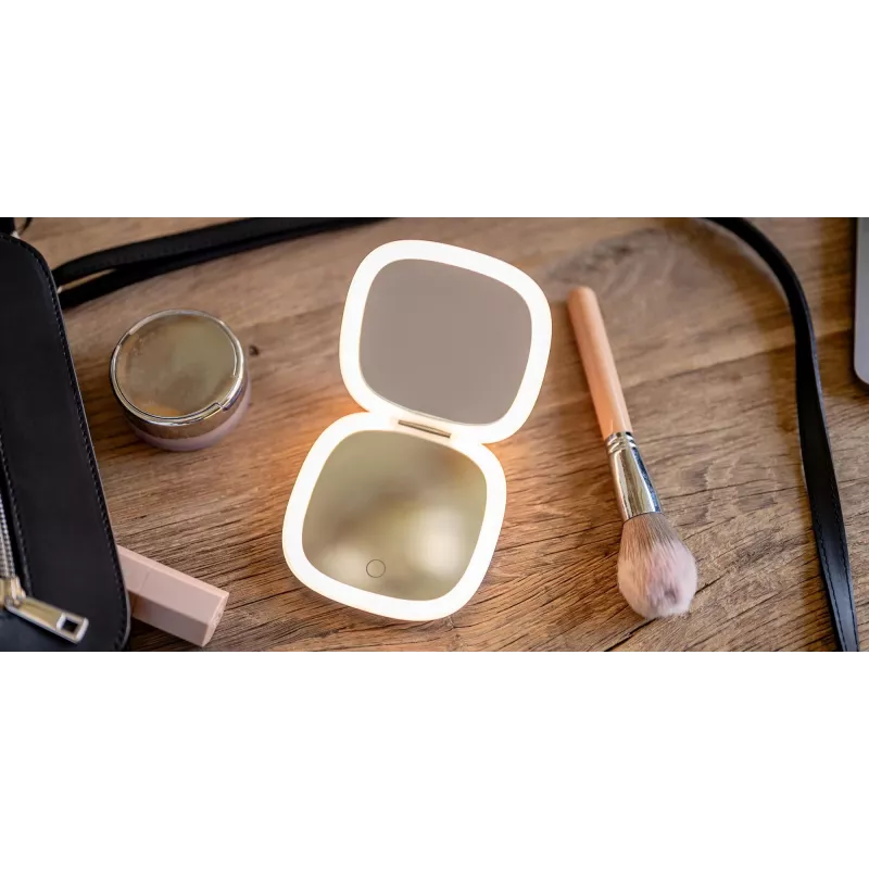 Humanas HS-PM01 Kosmetinis veidrodis su LED apšvietimu - Rožinis