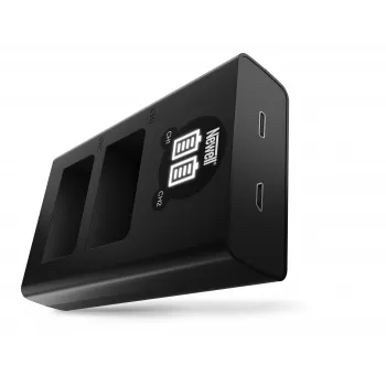 Newell DL-USB-C dviejų kanalų akumuliatorių įkroviklis, skirtas Nikon EN-EL25