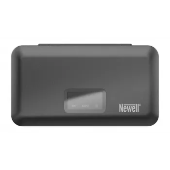 Newell LCD-PB-SD dviejų kanalų akumuliatorių įkroviklis, skirtas Canon LP-E10