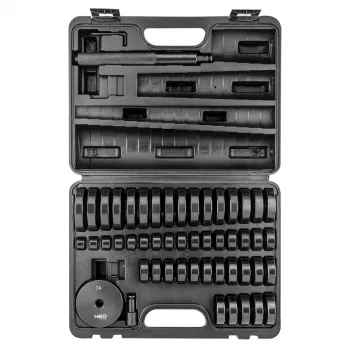NEO TOOLS Rinkinys guolių, tarpiklių ir guminių tvirtinimo detalių montavimui - 51 vnt. rinkinys
