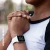 Crong Liquid Silicone Strap, skirtas Apple Watch 38/40/41/42 mm (baltas)