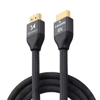 Wozinsky HDMI 2.1 laidas 8K 60Hz 48Gbps / 4K 120Hz / 2K 144Hz 3m sidabrinis (WHDMI-30)