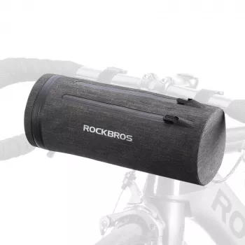 ROCKBROS AS-051 Vandeniui atsparus dviračio vairo krepšys - juodas
