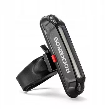 ROCKBROS A54BK Galinis Dviračio Žibintas su Micro USB Kabeliu - Juodas