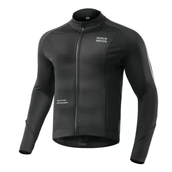 ROCKBROS Dviračių Striukė Ruduo/Žiema Ilgomis Rankovėmis XL Juoda