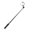 WOZINSKY Selfie Stick WC12YDS teleskopinis trikojis 1,3 m aliuminio lydinys su dviguba LED šviesa ir telefono laikikliu - juoda