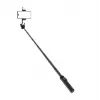 WOZINSKY Selfie Stick WC12YDS teleskopinis trikojis 1,3 m aliuminio lydinys su dviguba LED šviesa ir telefono laikikliu - juoda