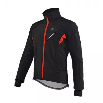 ROCKBROS YPW021 Vėjui atspari dviračių striukė, juoda, XL dydis