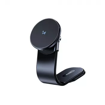 Wozinsky WCZ2Y2S Magnetinis automobilinis telefono laikiklis su 15W MagSafe belaidžiu įkrovikliu prietaisų skydeliui - Juoda