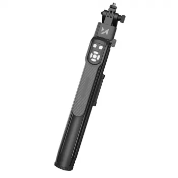 Premium Selfie Stick Wozinsky WST-360YS 1,8 m su trikojo funkcija, automatiniu 360° AI veido sekimu, gestų valdymu – juoda
