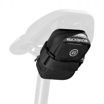 ROCKBROS Mini balnelio krepšys su CO2 balionėlio laikikliu - juoda/žalia