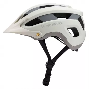 WOZINSKY MTB Šalmas su nuimamu skydeliu, lengvas, 57-62 cm - pastelinė žalia
