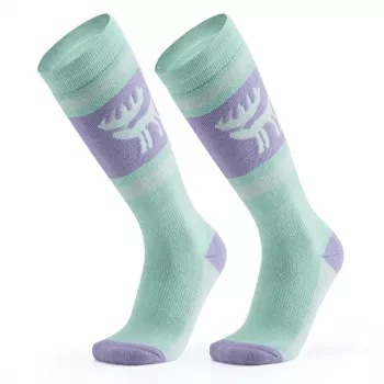 Qunature Ski Socks 037202 dydis 43-48 (L/XL) violetinė-žalia