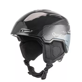 Qunature Ski & Snowboard Helmet 10130003003 su ausų apsauga 58-61 cm juoda