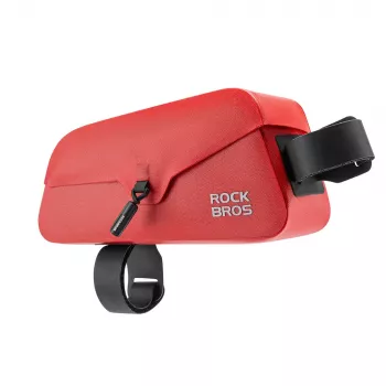 ROCKBROS Dviračio rėmo krepšys 0,9L Vandeniui atsparus su magnetiniu užraktu - Raudonas