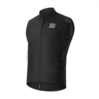 ROCKBROS YDMJ003 Vėjui atspari dviračių liemenė Pavasaris/Ruduo XXL Juoda