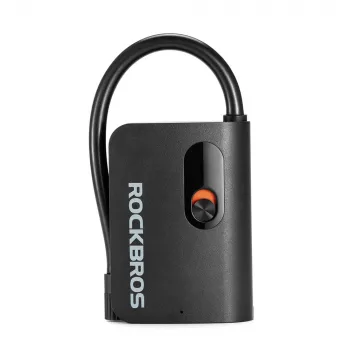 ROCKBROS L1 Mini nešiojamasis elektrinis siurblys 70 PSI, žarnos ilgis 200 mm, Schrader - juoda