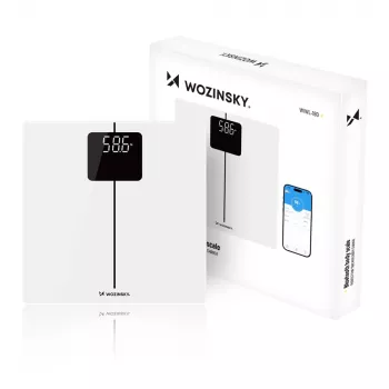 Wozinsky WIWL-180 išmaniosios vonios svarstyklės su Bluetooth, baltos