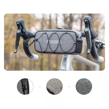 Rockbros TL001 ROAD TO SKY Vairų krepšys 1.9L Vandeniui atsparus – Pilka