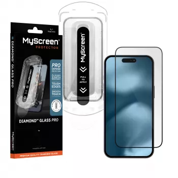 MyScreen Diamond Glass Pro Fit Frame grūdinto stiklo ekrano apsauga, skirta Apple iPhone 16 Pro