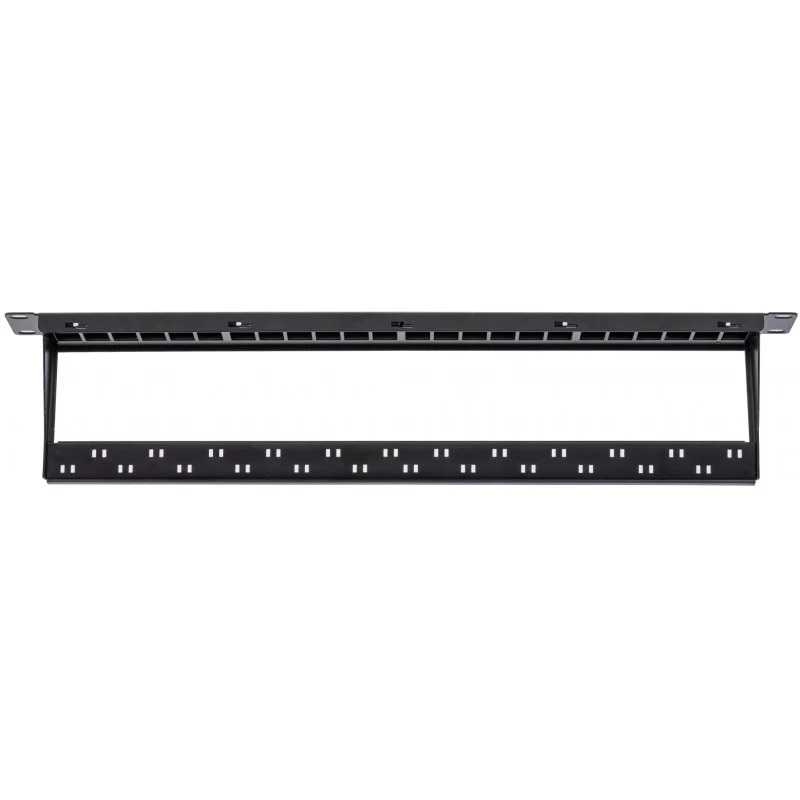 NETRACK 104-20 24-Port Keystone Patch Panel 1U 19-inch Black